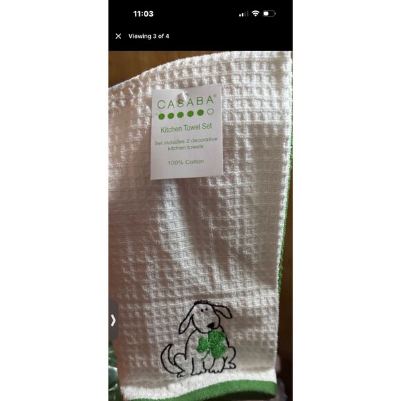 Casaba St Patrick's Day Towels - Picture 4 of 4